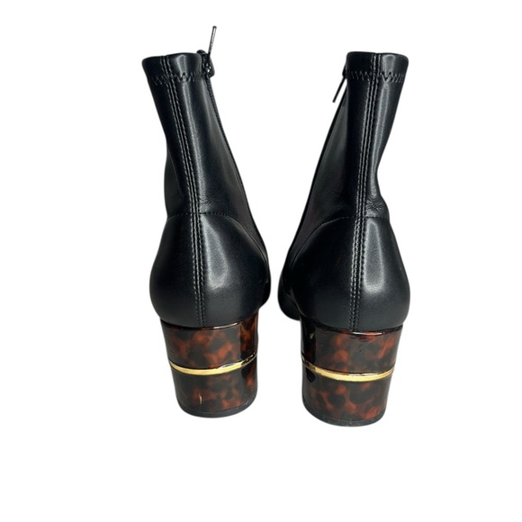 Chico's Tort Heel Black Boots Black Cheetah Size 8M - Picture 4 of 14